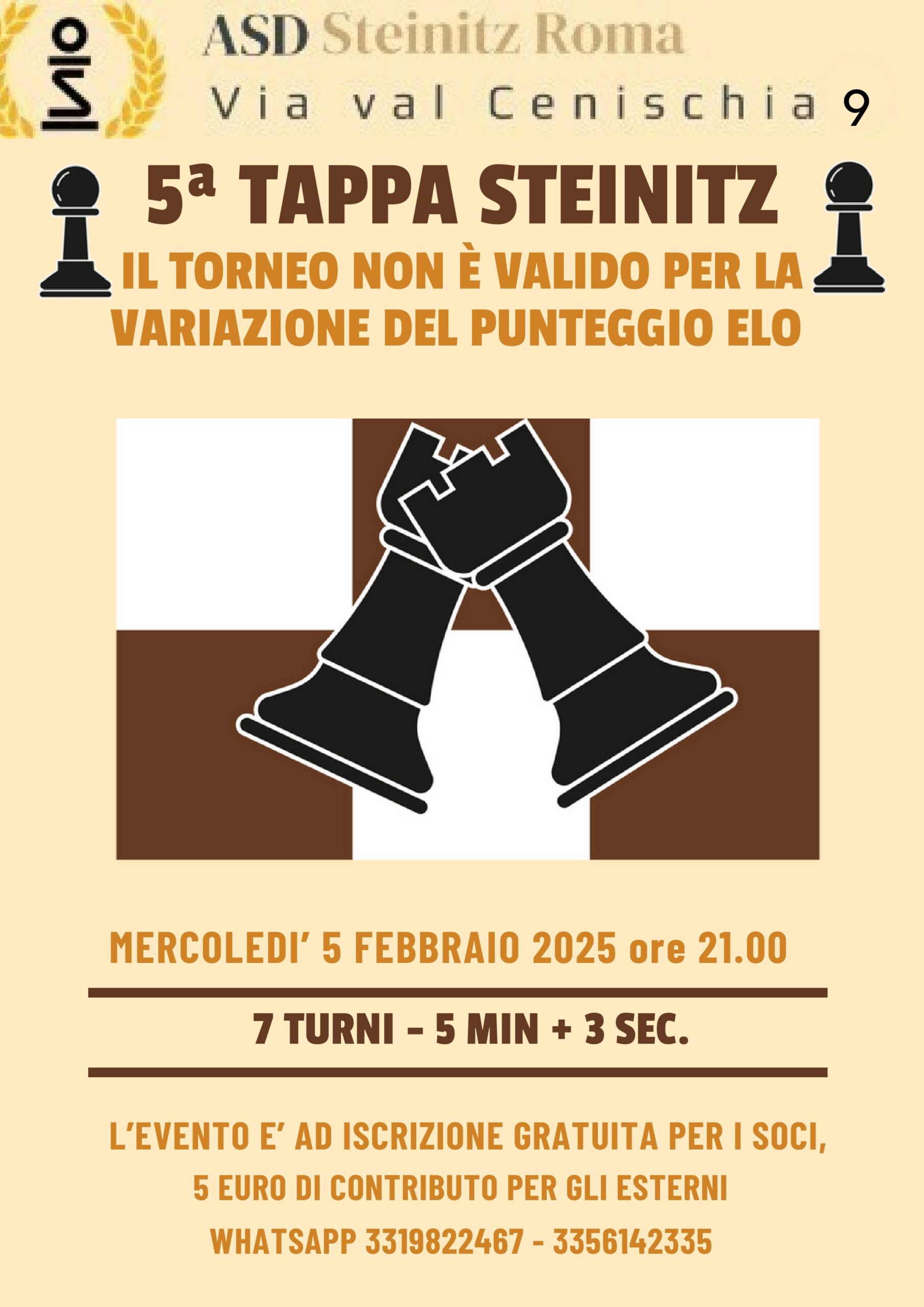 Quinta tappa Steinitz